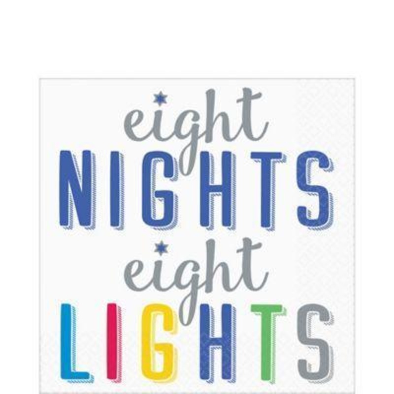 Eight Nights Eight Lights Beverage Napkins