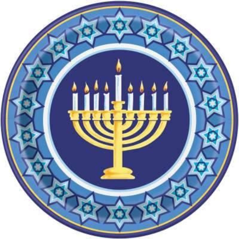 Hanukkah Dinner 9" Plates