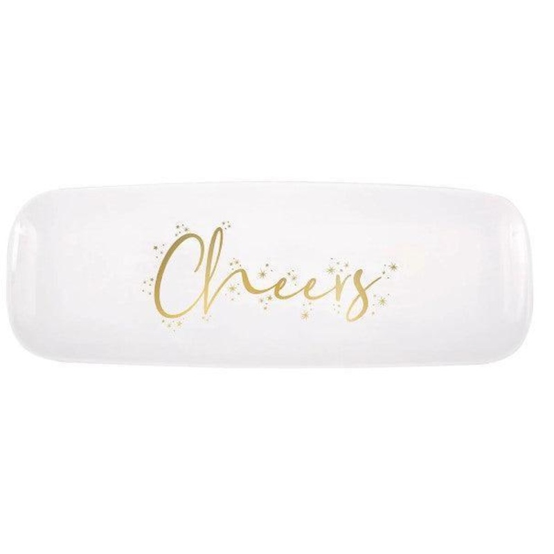 Modern Christmas Plastic Serving Tray