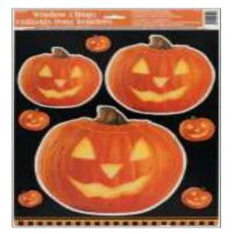 Pumpkin Glow Window  Cling 1 CT / 12 PK