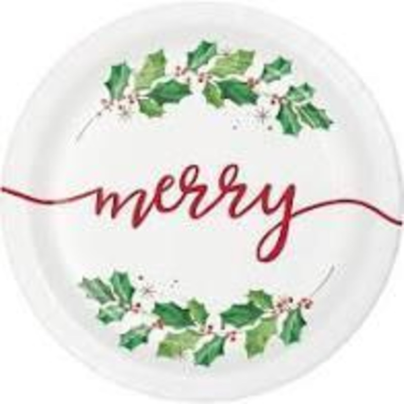 Season's Greetings Plate 9"