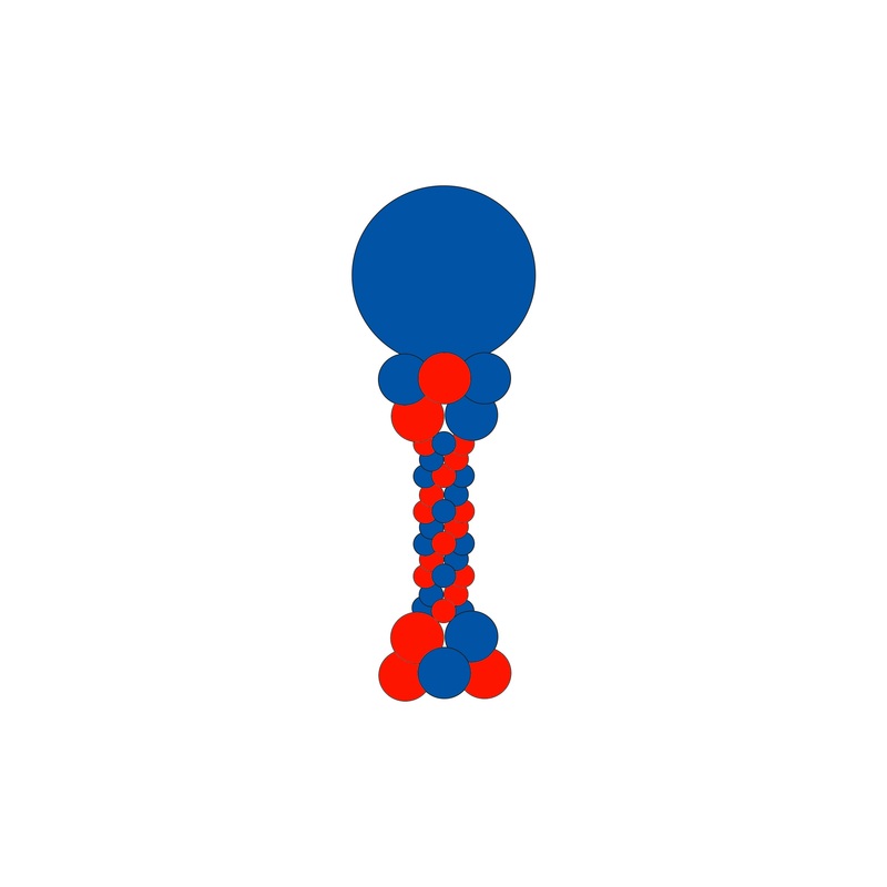 Skinny Spiral Balloon Column - Pick up or Delivery Only