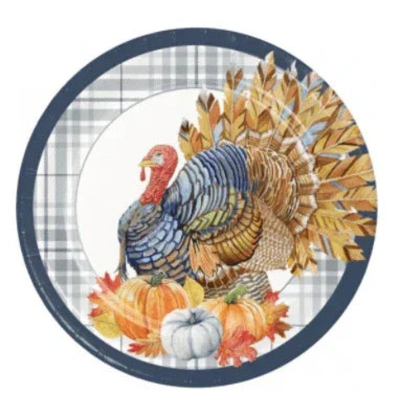 Thanksgiving Elegance 7 inch plates  8 ct