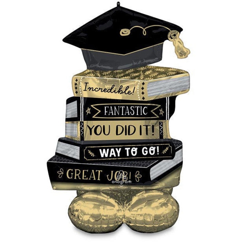 45" AIRLOONZ GRADUATION BOOKS FOIL BALLOON
