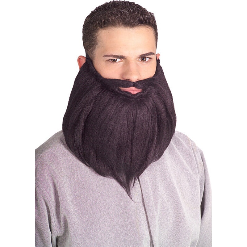 8' Beard & Moustache Black