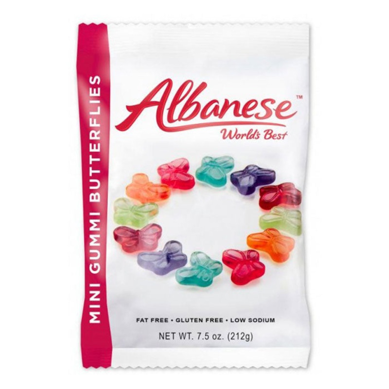 ALBANESE GUMMI BUTTERFLIES MINI PEG BAG