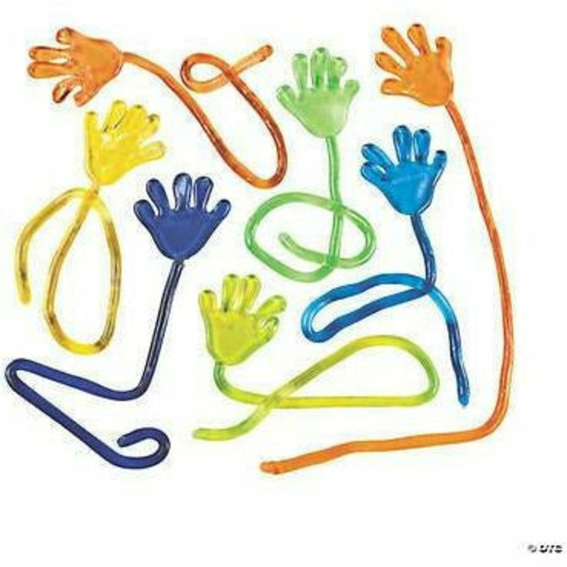 Assorted 72 ct Vinyl Sticky Hands