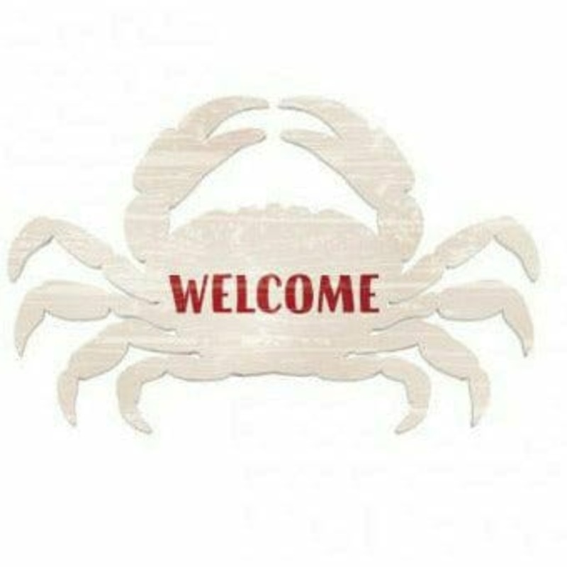 SIGN CRAB HNG MDF