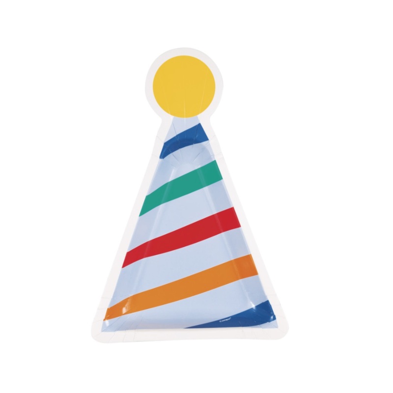 Birthday Mayhem Hat Shaped Plates