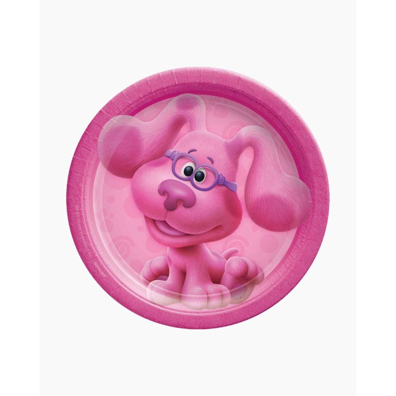 Blue's Clues and You Small Pink Paper Plates 8ct