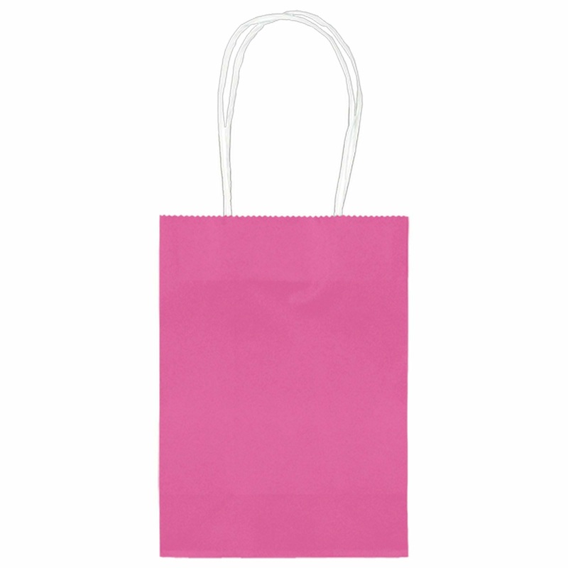 Kraft Bag - Bright Pink