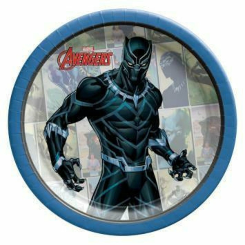 Marvel Powers Unite Black Panther Dessert Plates 8ct