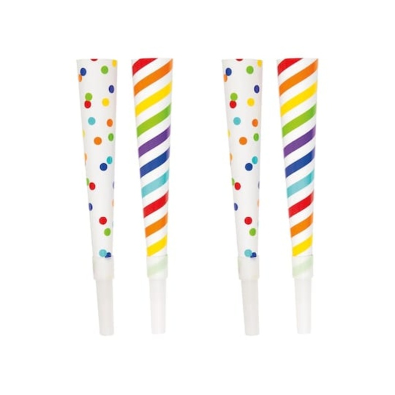 Rainbow Party Horn Noisemakers