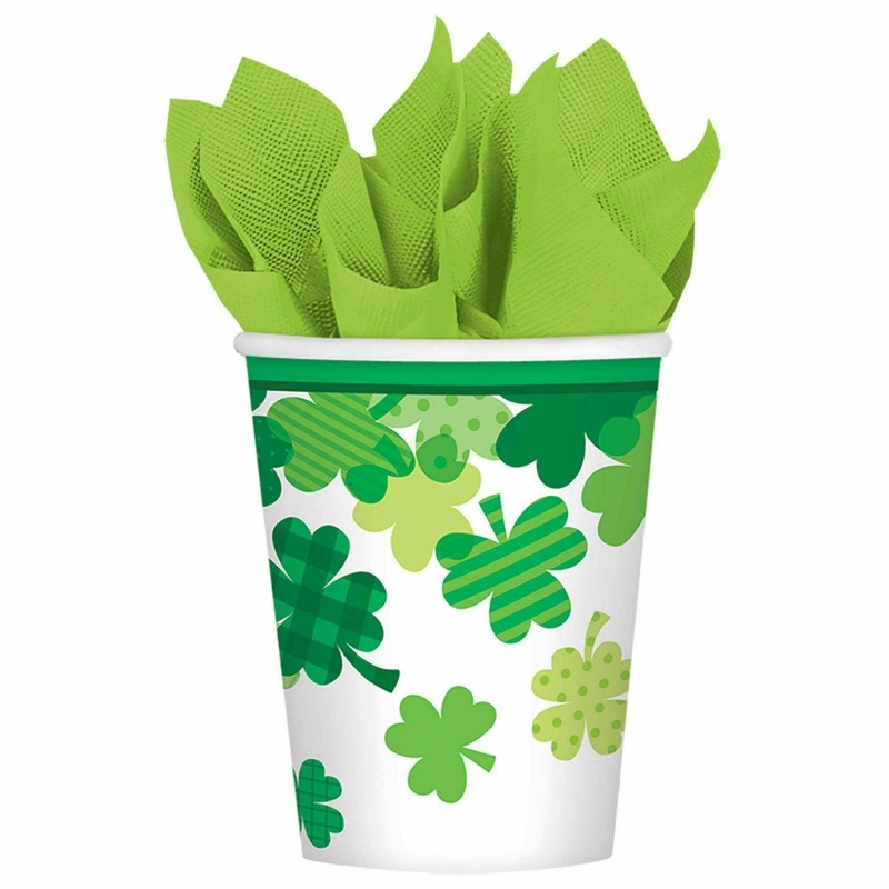 Blooming Shamrocks Cups, 9 oz.