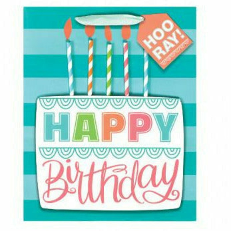 PAPER BDAY CAKE BAG
