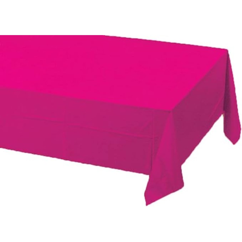 Paper Table Cover, 54 x 108, Candy Pink