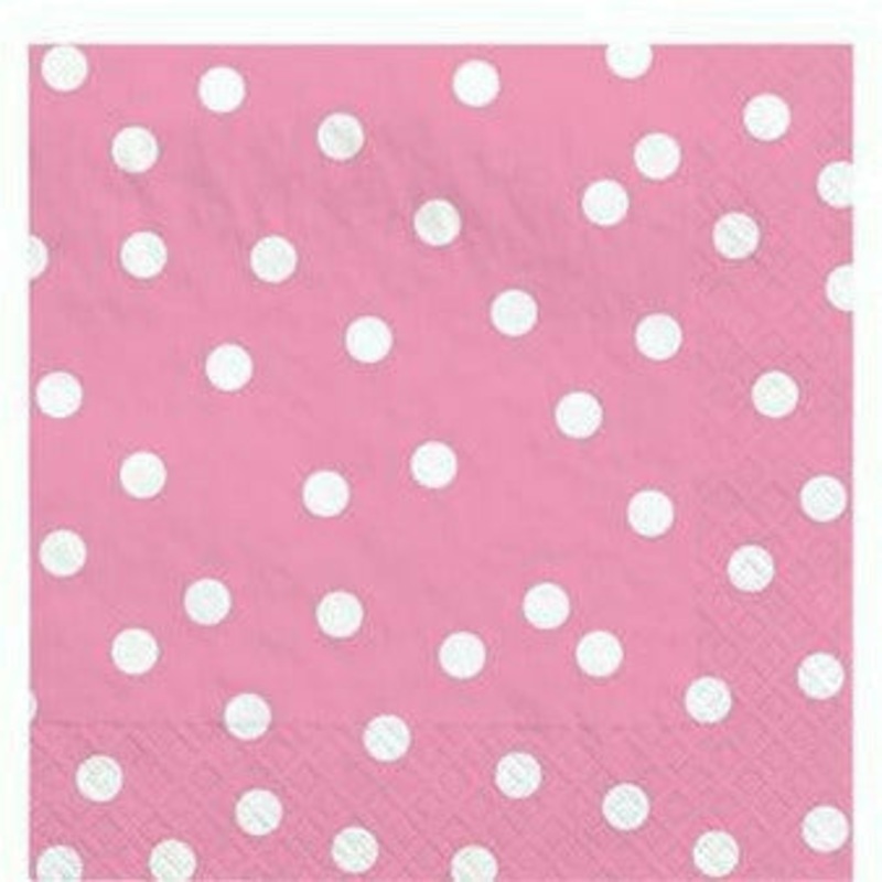 Pink Confetti Lunch Napkins