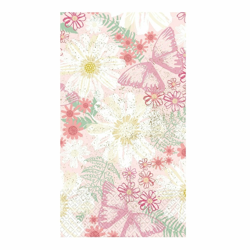 Spring Butterflies Guest Towels