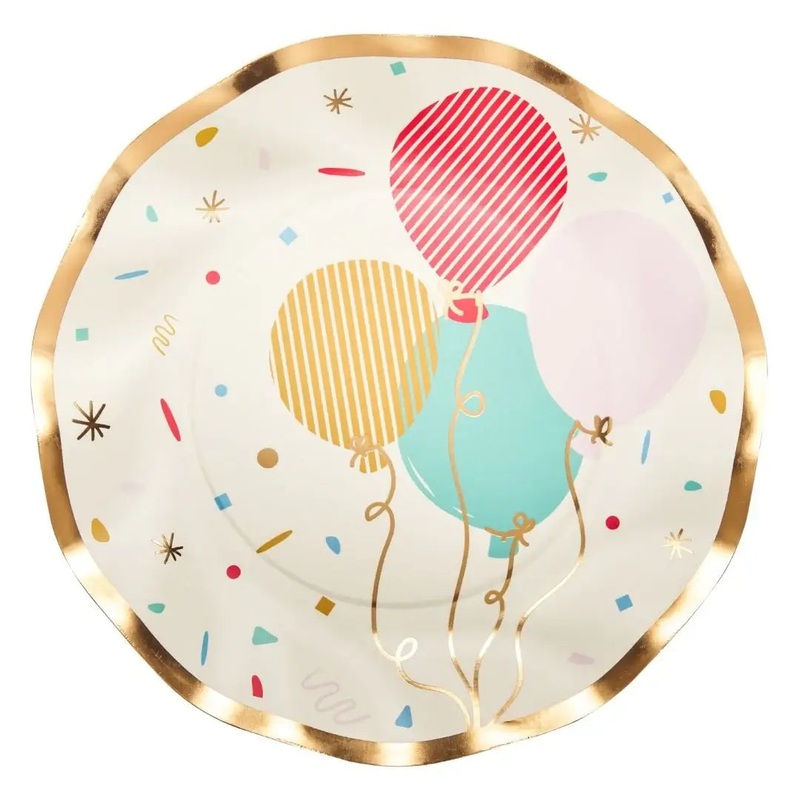 Wavy Salad Plate Lets Celebrate 8ct