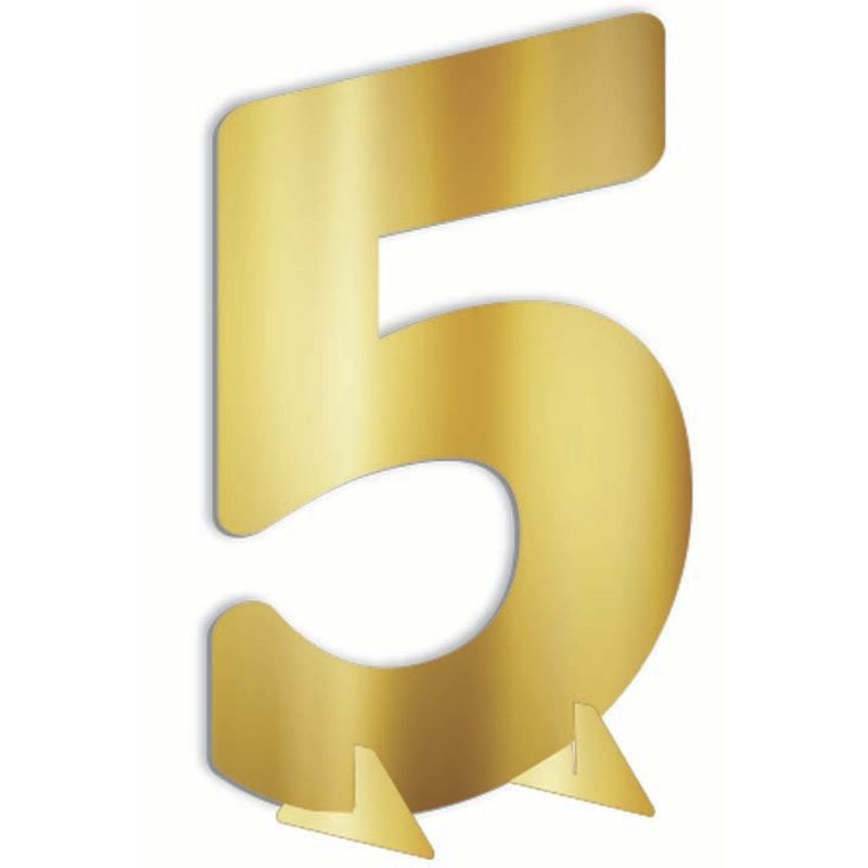 24" Number-24in Gold Metallic #5
