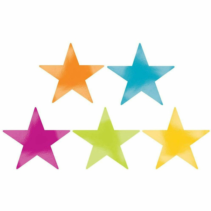 9'' STAR CUTOUTS MULTI
