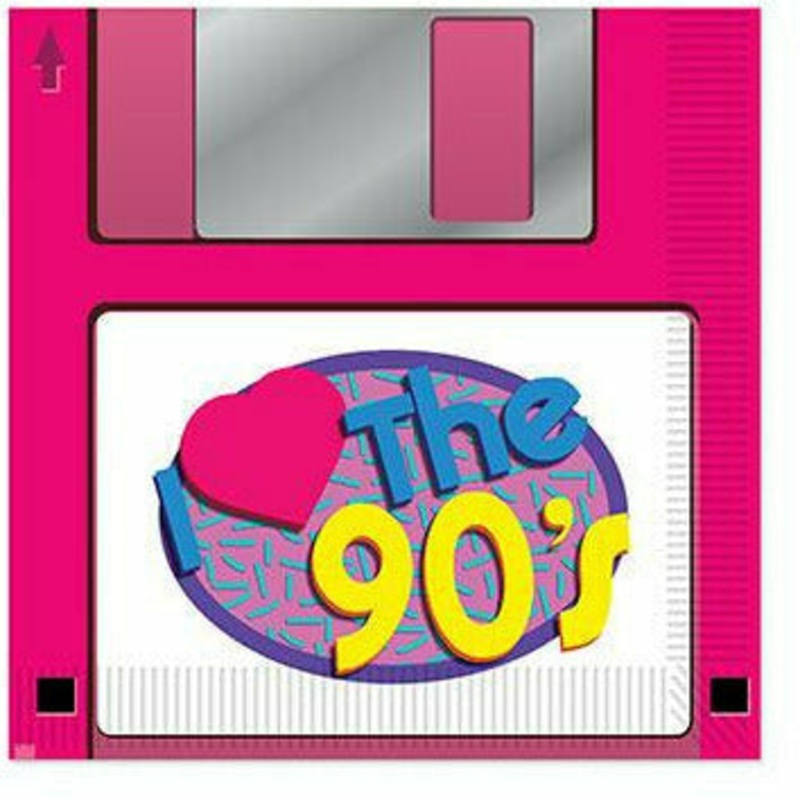 90's Floppy Disk Luncheon Napkins