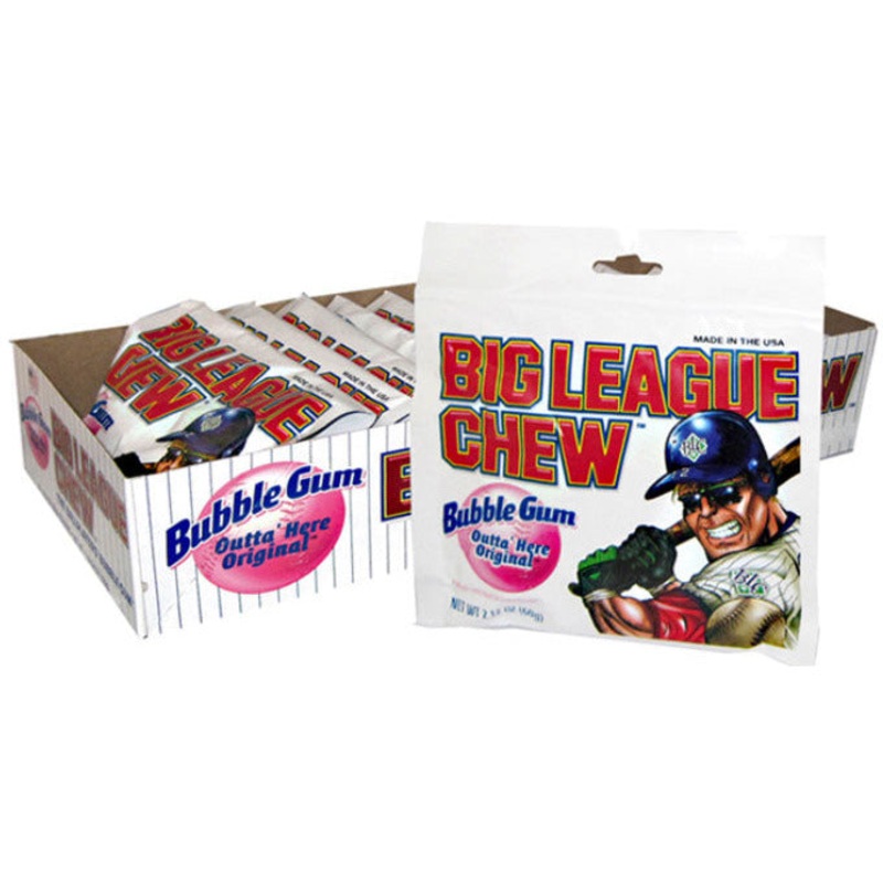 BIG LEAGUE CHEW - BUBBLE GUM ORIGINAL PEG BAG