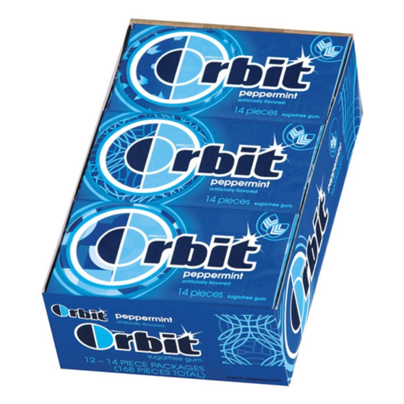 ORBIT S/F PEPPERMINT 14 PC