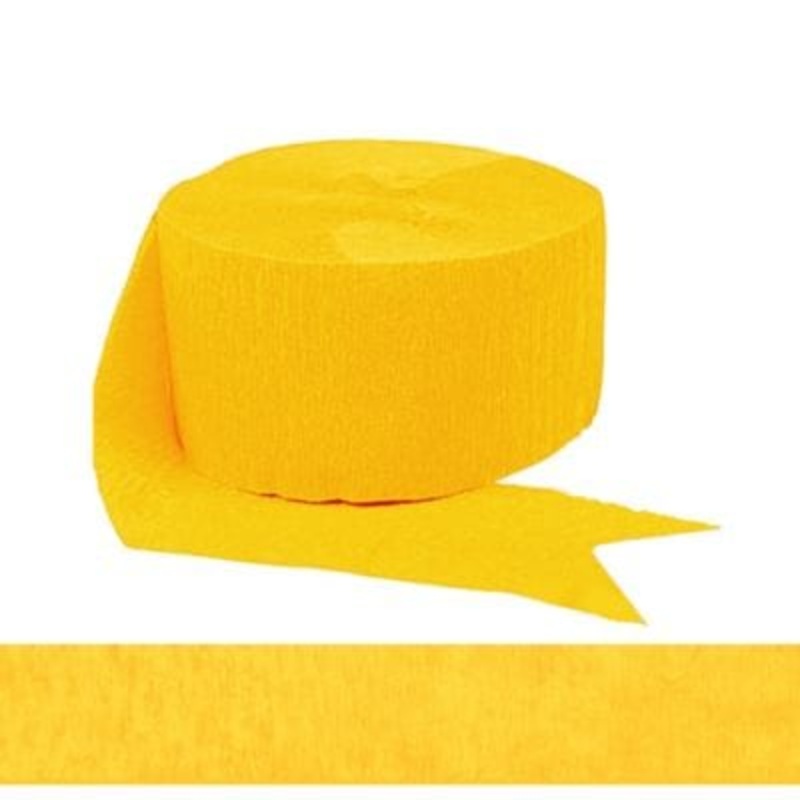 Solid Rolls Crepe - Yellow Sunshine