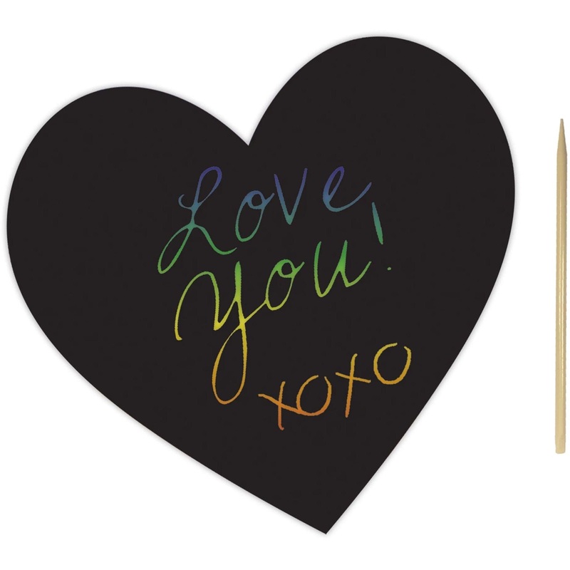 Valentine's Day Scratch Art