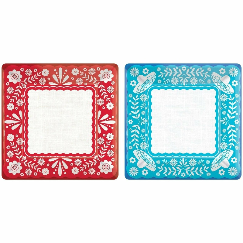 Viva la Party Square Dinner Plates