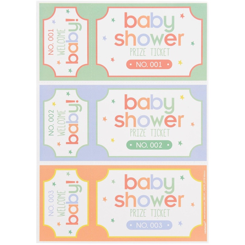 Baby Shower Prize Tickets