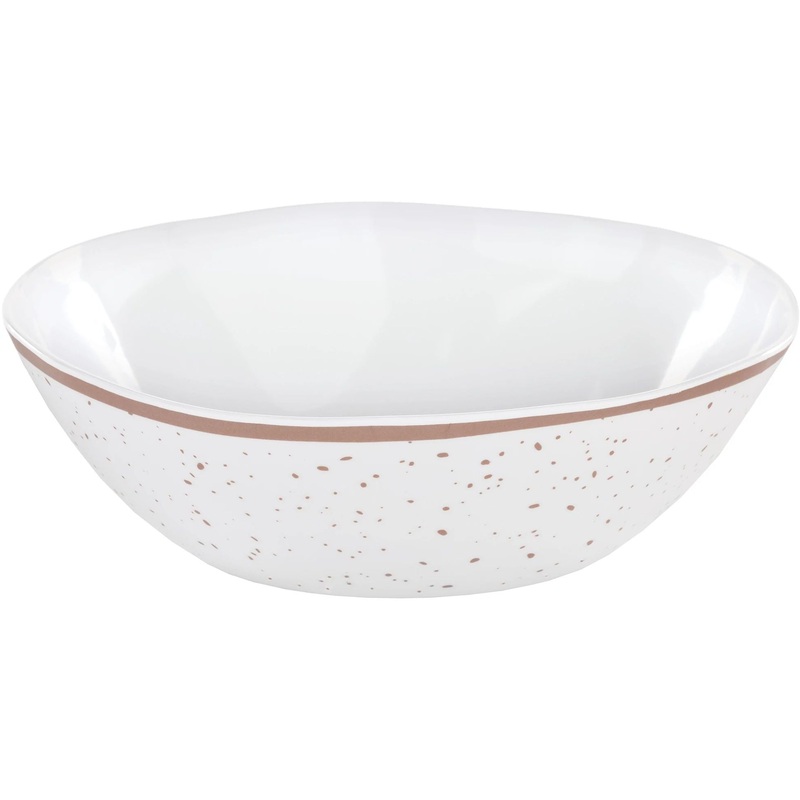 Large Melamine Bowl - Rose Gold Speckle