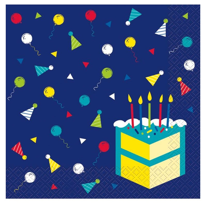Peppy Birthday Luncheon Napkins 16ct