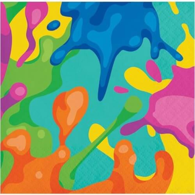 Splatter Beverage Napkins 16ct