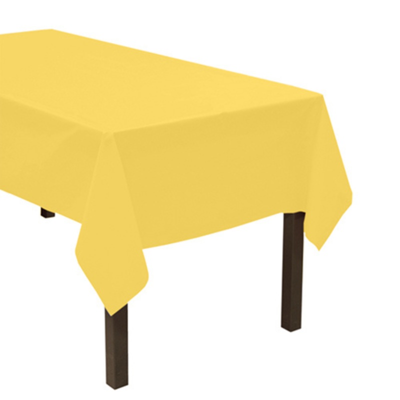 Tissue/Poly Table Cover, 54" x 108", School Bus Yellow (Copy)