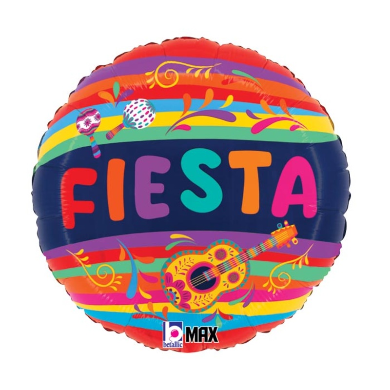 335A  E004 18" PARTY FESTIVE FIESTA FOIL BALLOON