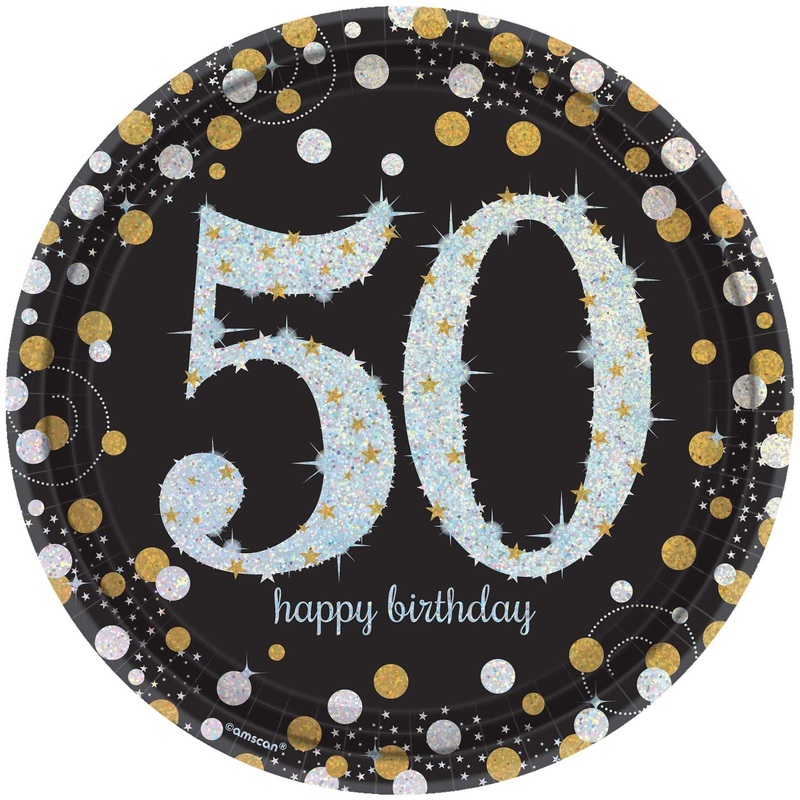 50 SPARKLING HB 9" PLATES