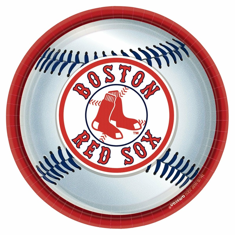 Boston Red Sox Round Plates, 9"