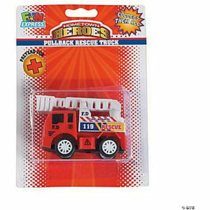 Hometown Heroes Fire Truck Pull-Back Toys