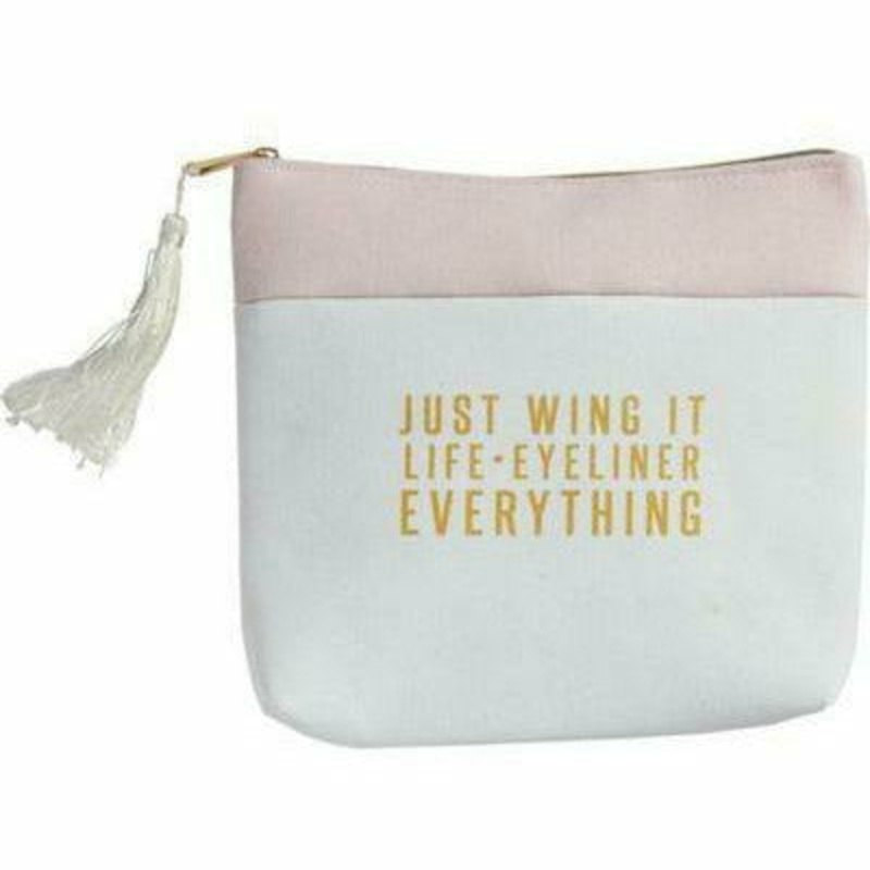 Just Wing It Makeup Bag