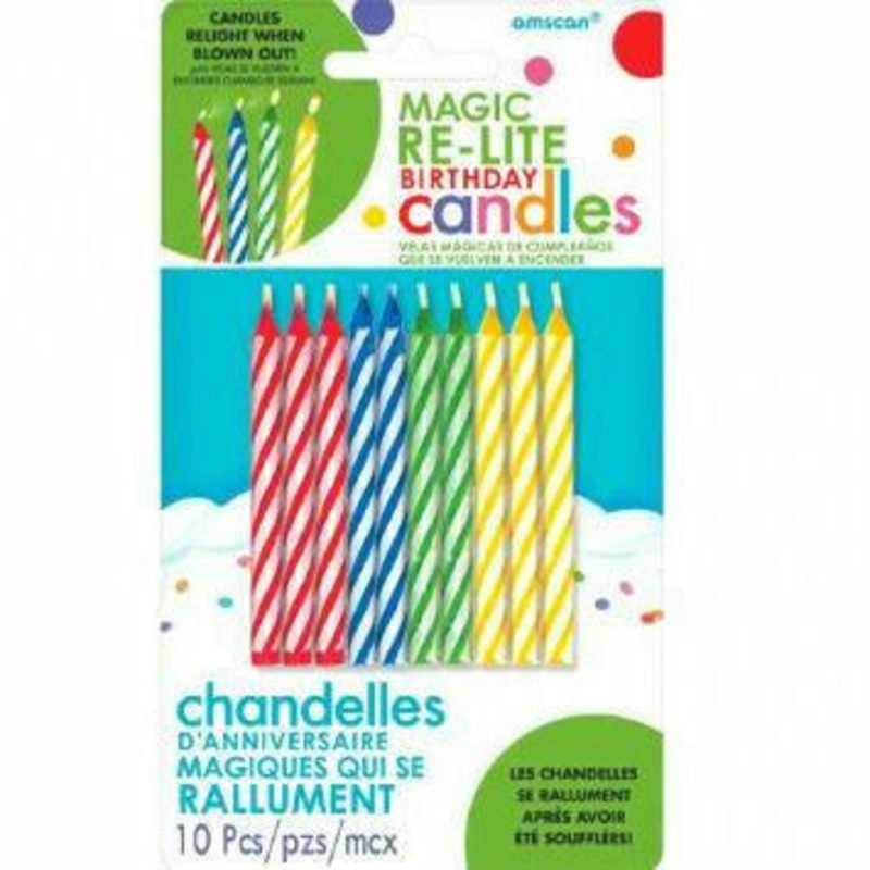 MAGIC RE-LITE CANDLES - ASST