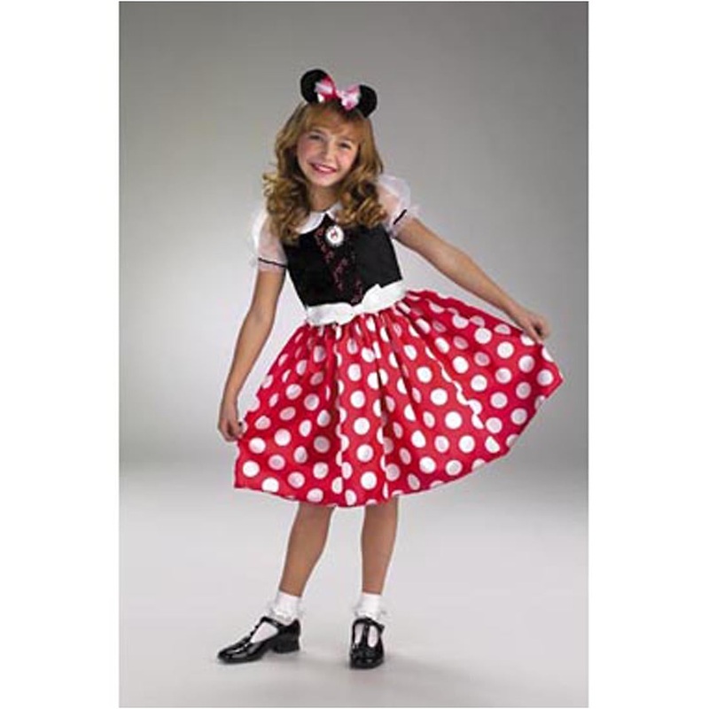 Minnie Mouse Classic Red Polka Dot Dress Girls LG+ 10-12+