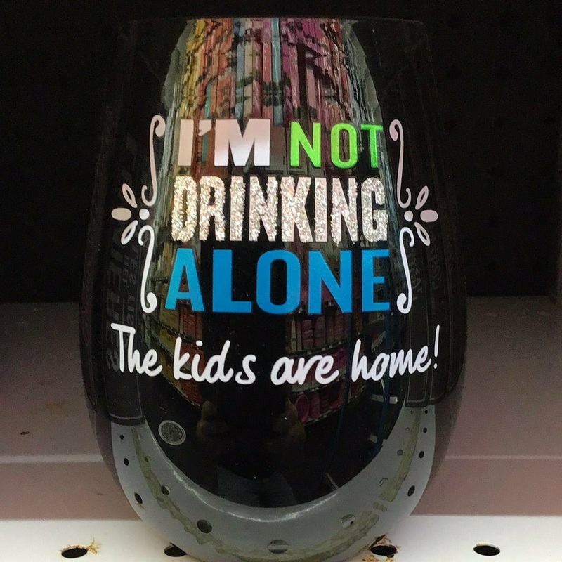 Not Drinking Alone Glass