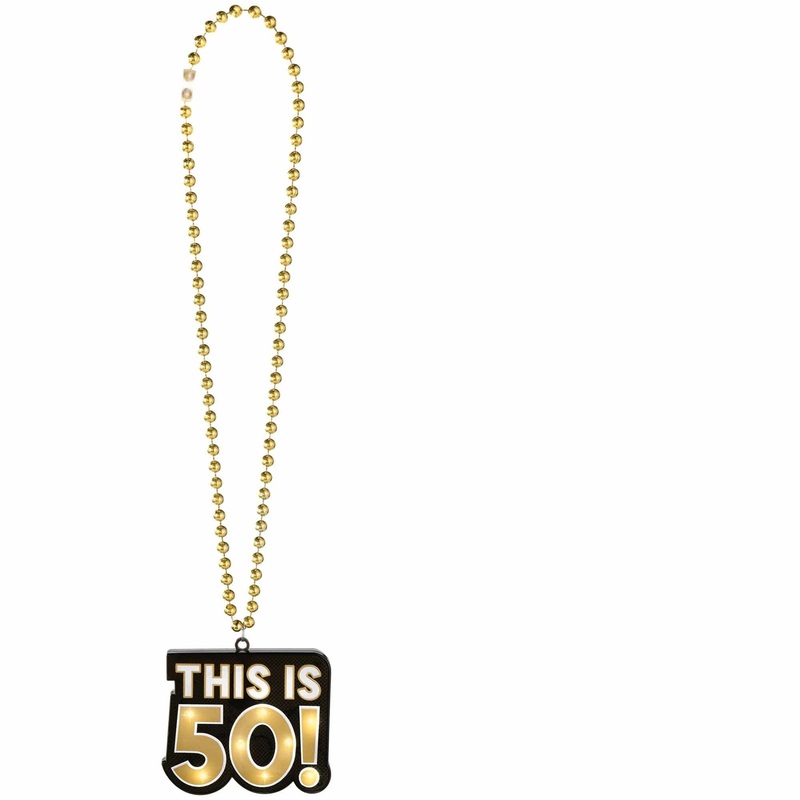 Regal Celebration Light-Up 50th Necklace