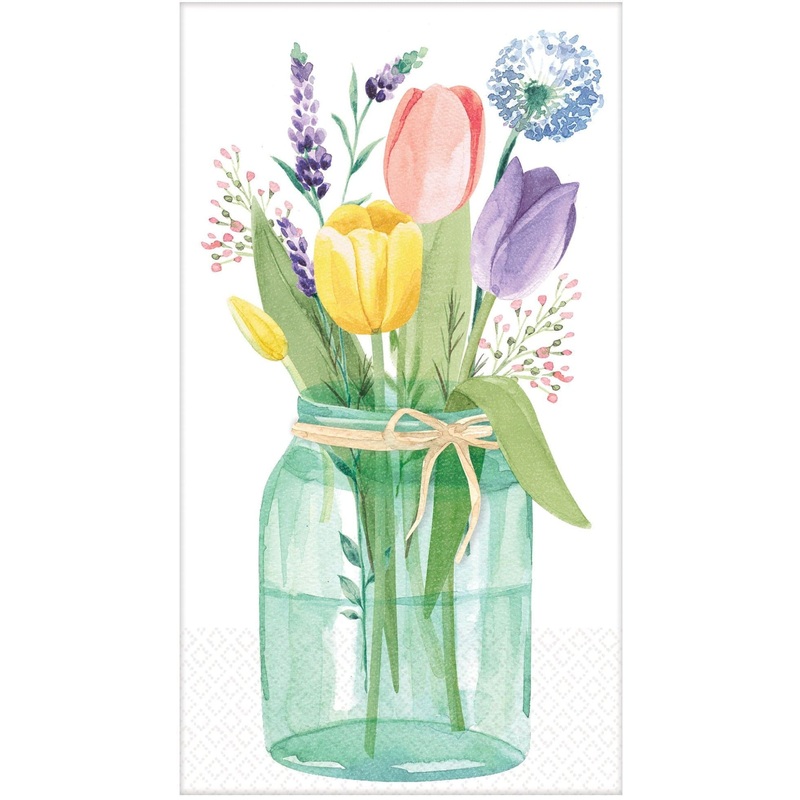 Tulip Garden Guest Towels