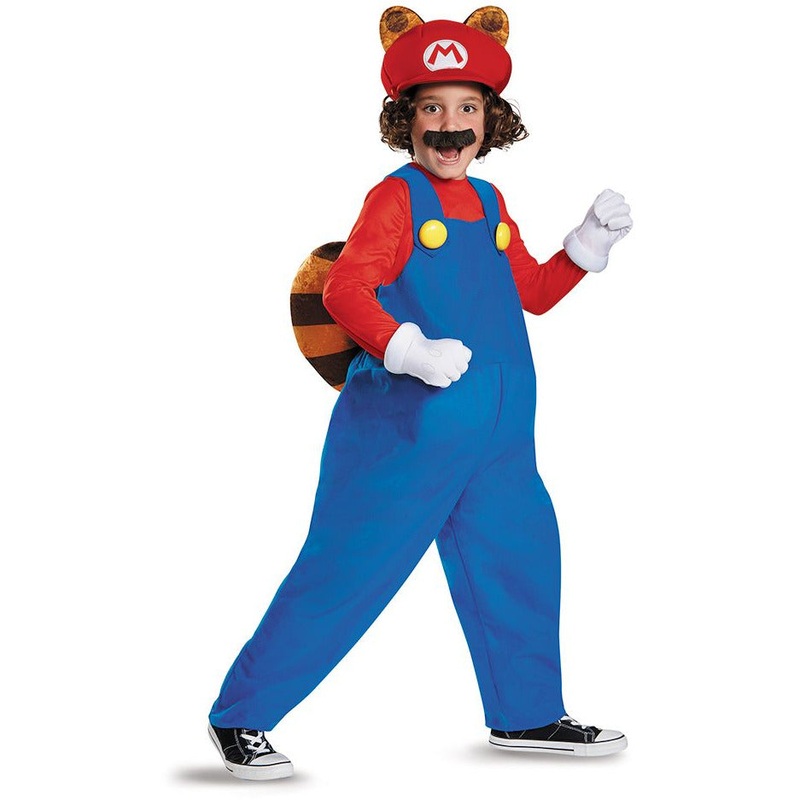 Boys Mario Raccoon Deluxe Costume - Super Mario