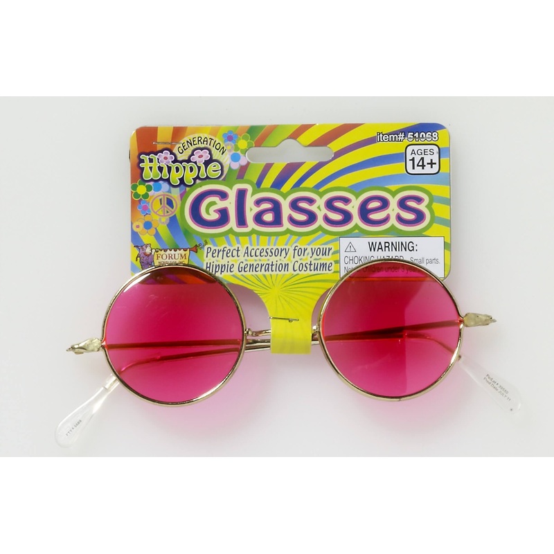 Hippie Glasses Pink Lenses