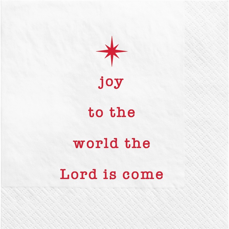 Joy To the World Religious Beverage Napkins