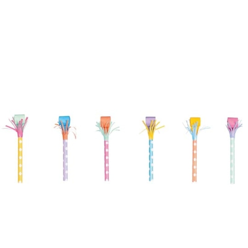 Polka Dot Fringed Party Blowouts